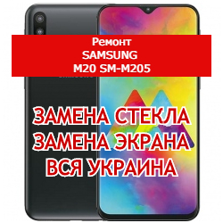 ремонт Samsung M20 SM-M205 замена стекла и экрана